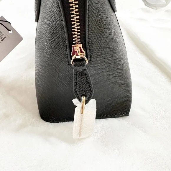 NWT FURLA Vittoria Top Handle Dome Crossbody Bag Black NEW Style WB00539 - Picture 8 of 11